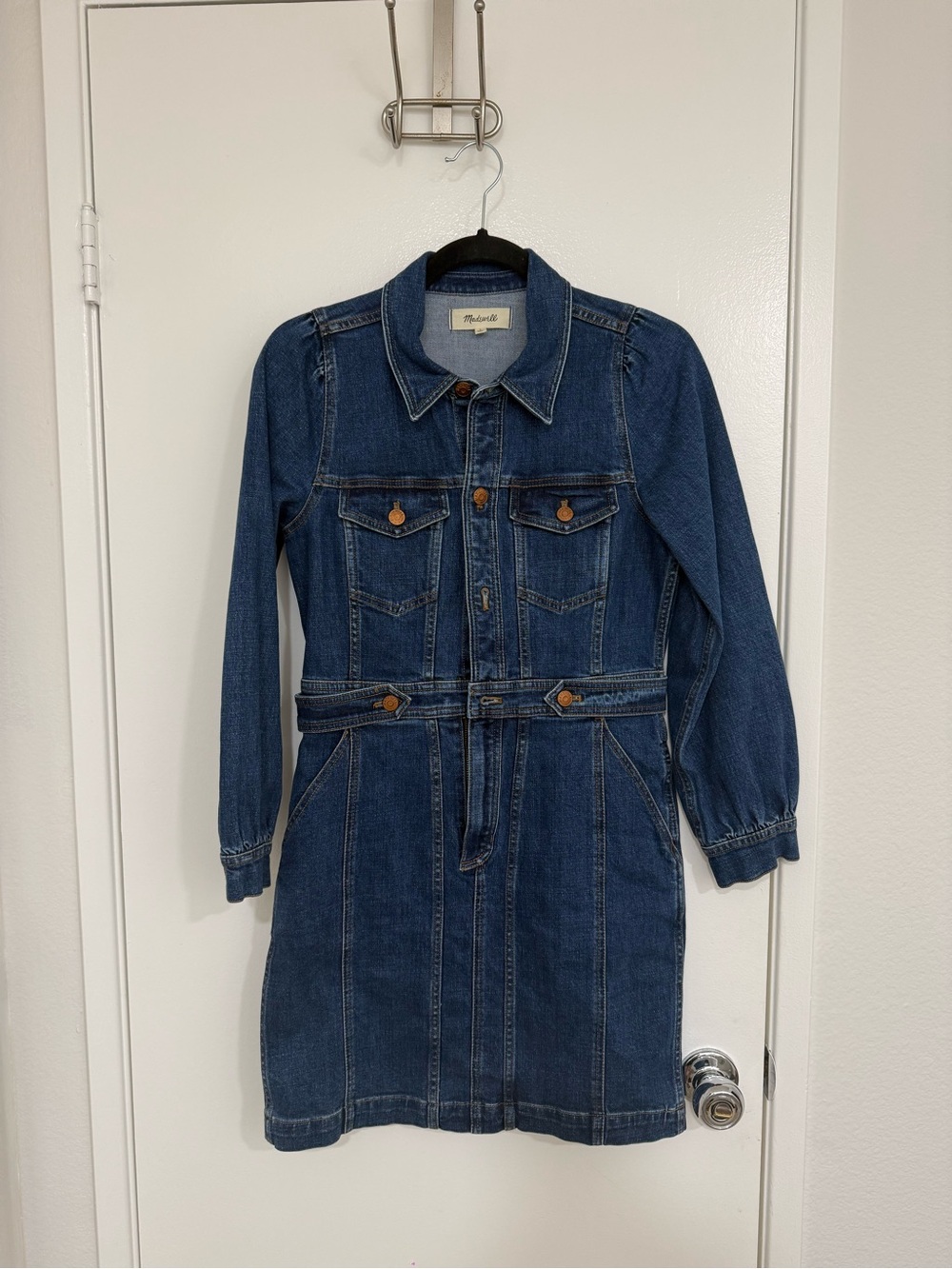 Madewell Denim Dress — Blue